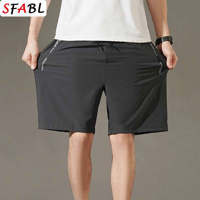 Men's Summer Beach Shorts – Quick-Drying, Breathable Elastic Fitness & Running Casual Shorts