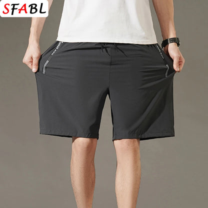 Men's Summer Beach Shorts – Quick-Drying, Breathable Elastic Fitness & Running Casual Shorts