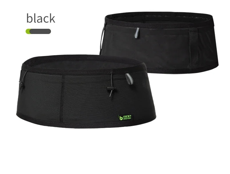 MAP BROTHER W1001 Woven Elastic Sports Waist Bag – Running, Triathlon, Marathon & Cycling Number Belt Pack