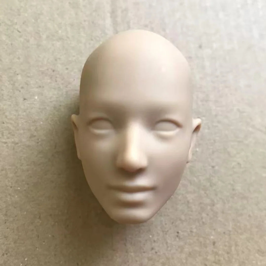 Poppy Blank Face Doll Heads — 1/6 DIY Crafting Parts in Super White, Coffee, Pink & Beige Skin for Doll Making