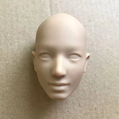 Poppy Blank Face Doll Heads — 1/6 DIY Crafting Parts in Super White, Coffee, Pink & Beige Skin for Doll Making