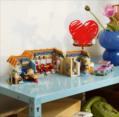 2025 MOC 1635-Piece Burger Restaurant Building Blocks Set – City Street View Creative Toy for Children’s Gifts