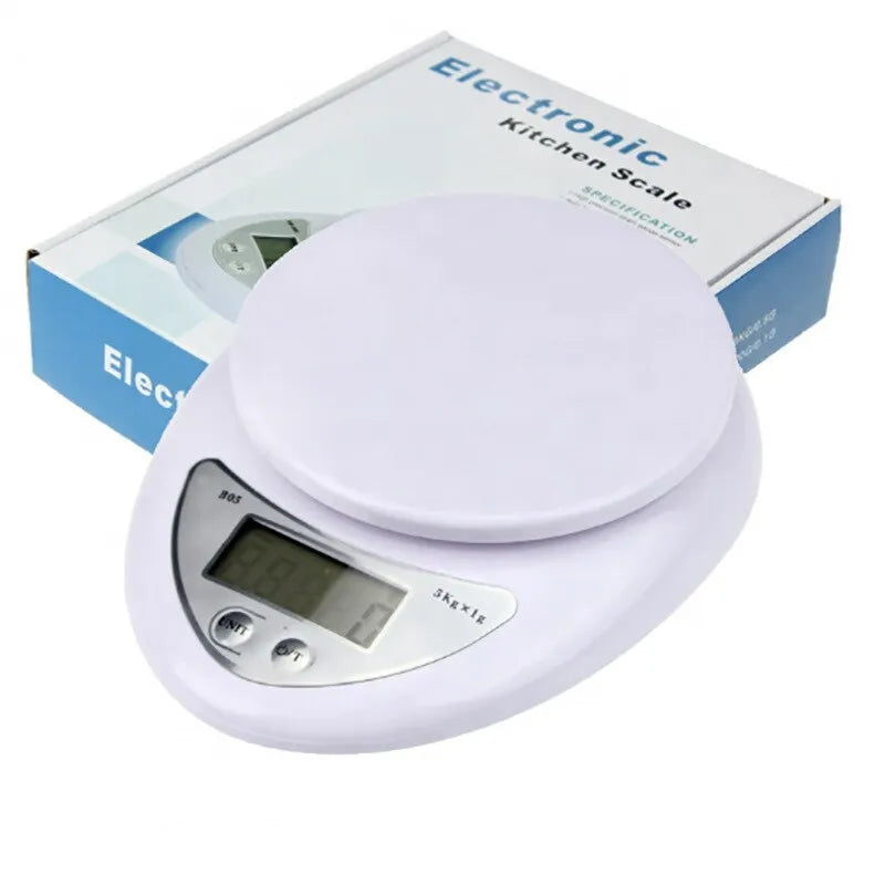 1pc LED Portable Digital Scale - 5kg Capacity, Ideal for Measuring Food Weight in Kitchen, Electronic Scales for Small Scale Weighing in Grams