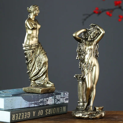 Resin Venus Statue — Greek Mythology Aphrodite Figurine for Nordic Home Decor & Art Room Display