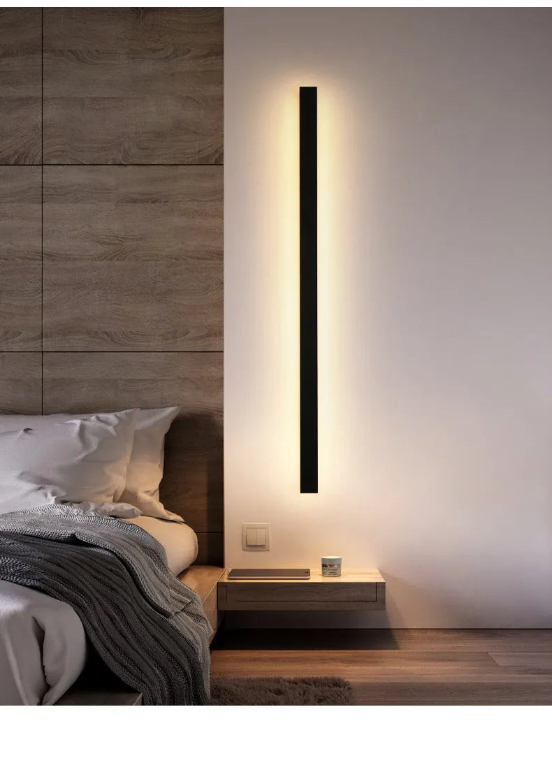 Waterproof Outdoor Wall Light – LED Garden Lamp, Modern Nordic Style for Living Room & TV Background, IP65, 110/220V Wall Washer
