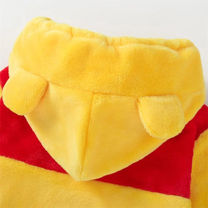 Baby Animal Hooded Romper — Flannel Costume Jumpsuit for Newborn Boys & Girls, Halloween Outfit
