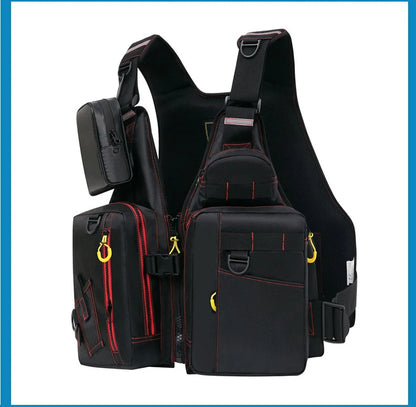Multi-Functional Life Jacket Vest for Outdoor Fishing – Safety Vest with Storage Pockets & Buoyant Materials