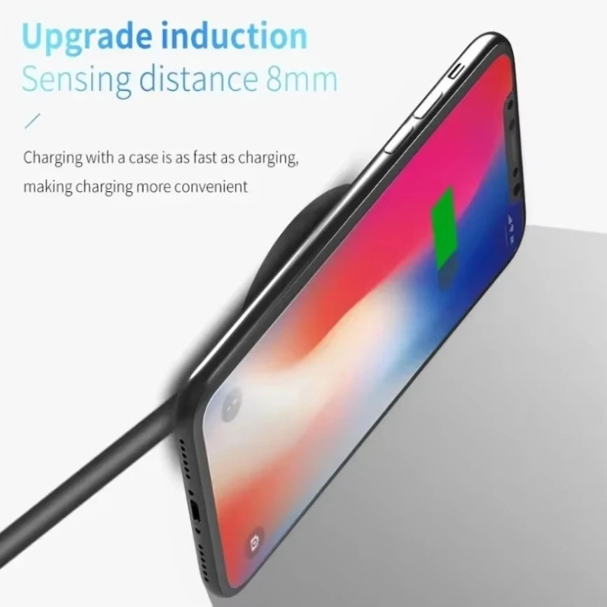 Mini Magnetic Wireless Charger - Slim 15W Fast Charging Pad for iPhone 13–18 with Strong Magnetic Attachment