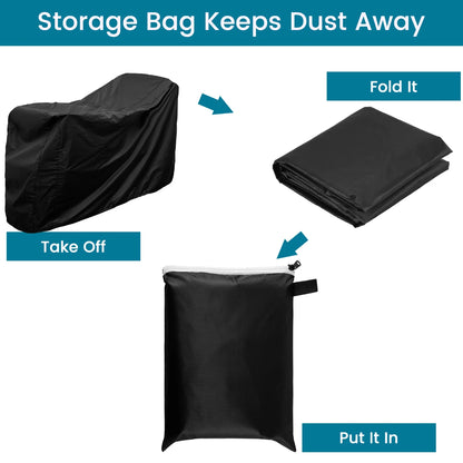 Waterproof Mobility Scooter & Wheelchair Cover – 190D Oxford Cloth Dust, Rain, Snow & Sun Protection