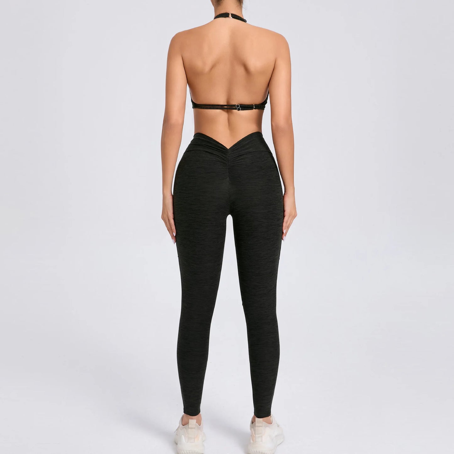 Sexy Women’s Yoga Set – Crop Top Sports Bra & Shorts Gym Tracksuit for Running, Fitness & Workout
