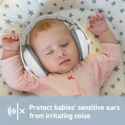 Baby Noise-Reducing Earmuffs – Stretchable Hearing Protection Headphones for Infants and Toddlers for Sleep and Travel