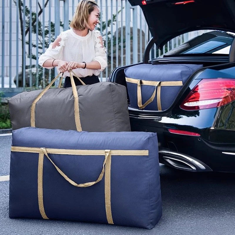 Extra Large Waterproof Moving Bag - Foldable Travel Luggage & Home Storage Packing Bag