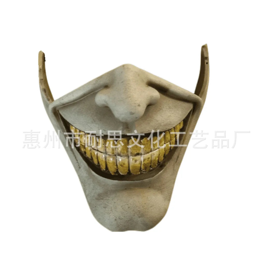 The Black Phone Horror Half Face Mask – Scary Halloween Masquerade Cosplay Accessory