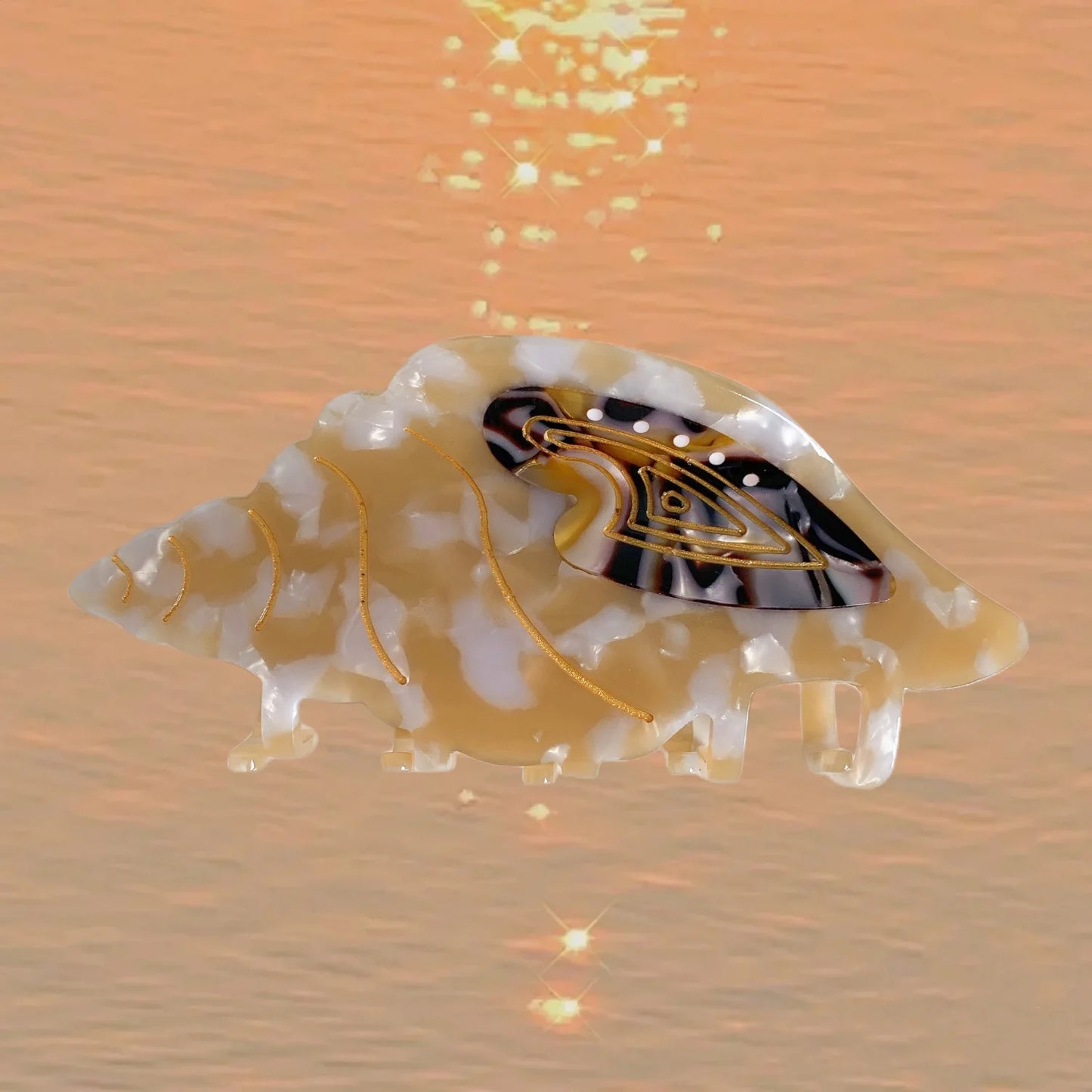 Ocean Beach Series Hair Claw | Hippocampus, Jellyfish & Dolphin Acetate Hair Clip for Women & Girls
