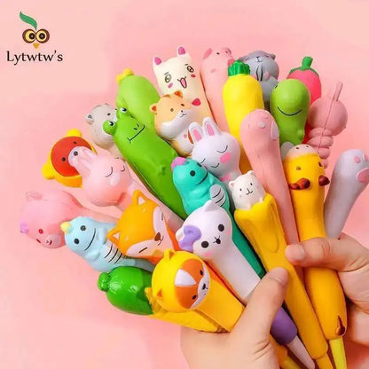 Cute Soft Gel Pen – Kawaii Cartoon Pen for School, Office, and Creative Stationery Supplies