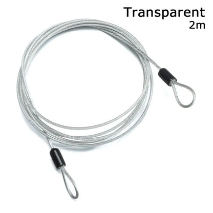 Strong Steel Bicycle Lock Cable 0.5/1/2M – Anti-Theft Cycling Safety Wire Lock for MTB & Road Bikes, Durable Bike Security Rope Accessory