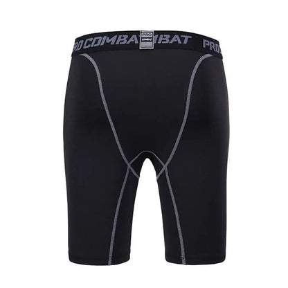 Men’s Compression Leggings — Quick-Dry Basketball, Running & Training Quarter-Length Sports Fitness Pants