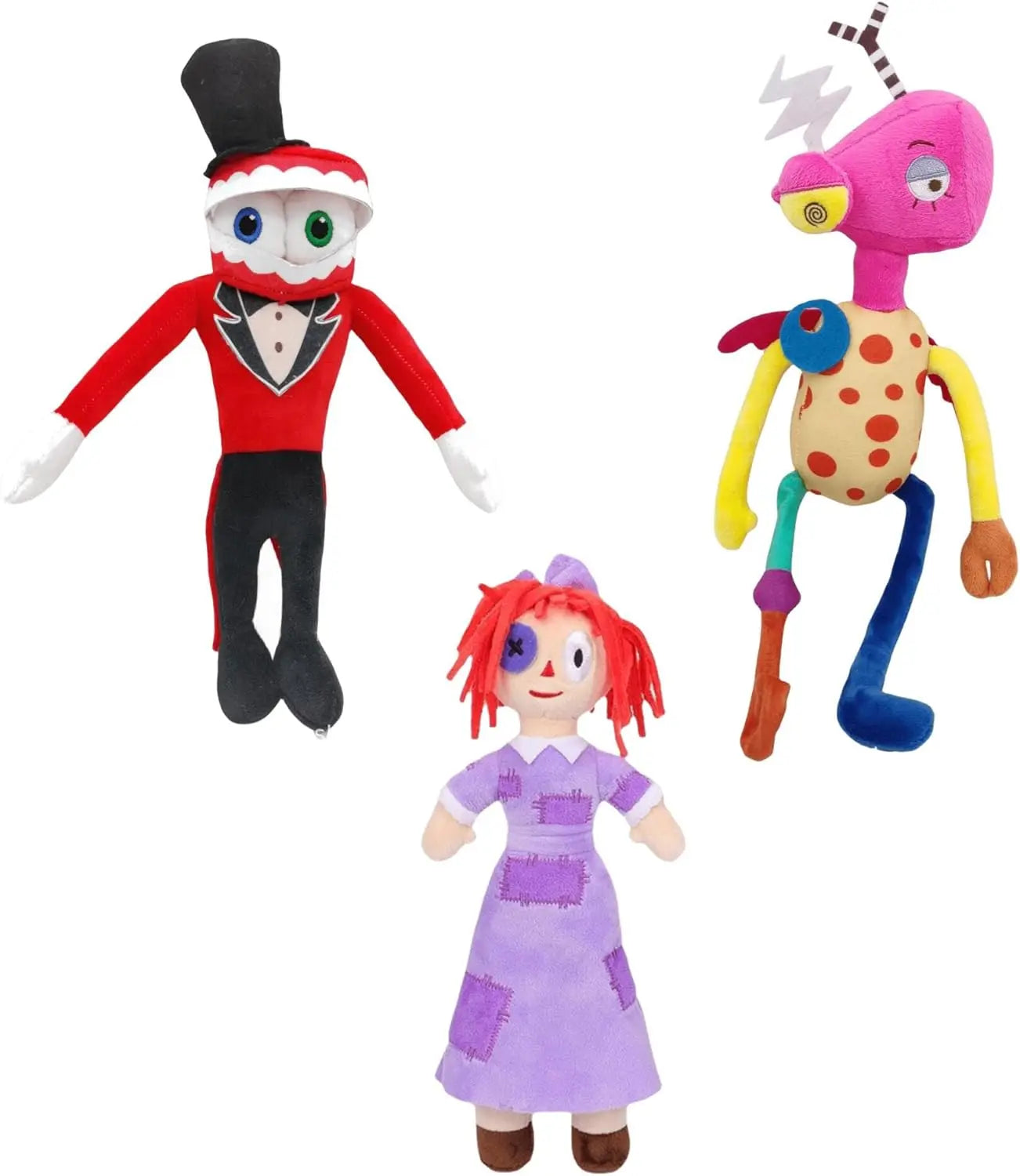 The Amazing Digital Circus Plush — Pomni & Jax Cute Stuffed Animal Dolls, Birthday & Christmas Gift for Kids