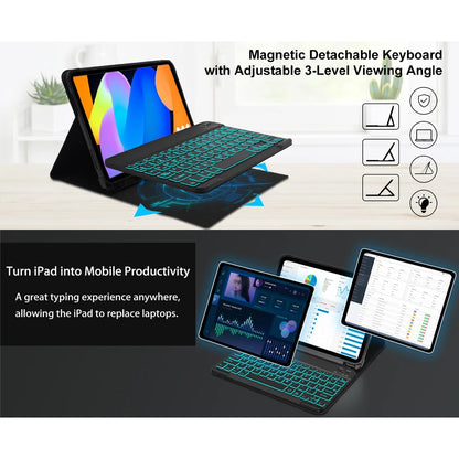 Lenovo Tab M11 11" Case with Bluetooth Keyboard – Smart Stand Cover for Xiaoxin Pad 2024/2025