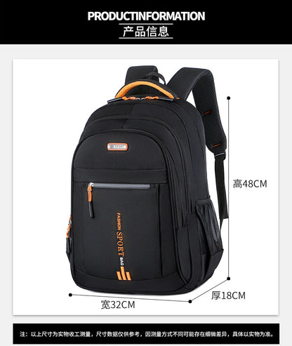 Men’s Oxford Waterproof Backpack – Business Laptop Rucksack for Travel, Work & High School Students