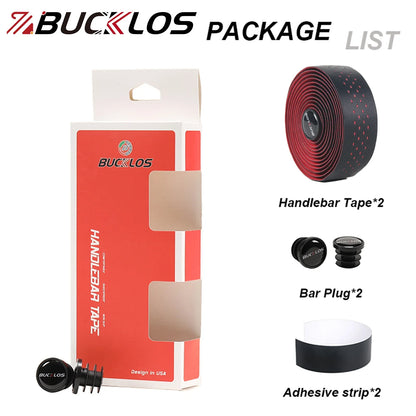 BUCKLOS Road Bike Handlebar Tape – Soft PU EVA Anti-Slip Shock-Absorbing Grip for Gravel and Cycling