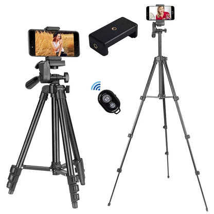 102cm Professional Phone Tripod - DSLR Camera and Photography Stand for Xiaomi, Huawei, iPhone, GoPro with Selfie Remote