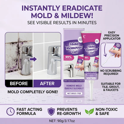 Multi-Purpose Cleaning Gel Stain Remover - Powerful Cleaner for Tile Grout, Sinks, Floors, Toilets & Household Surfaces