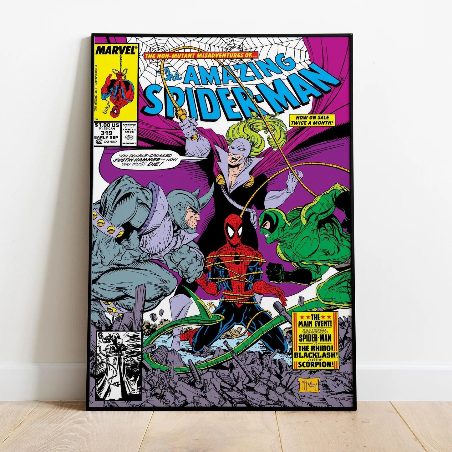 Spider-Man Comic Book Covers Poster - Comic Print Wall Art Gift for Superhero Fans