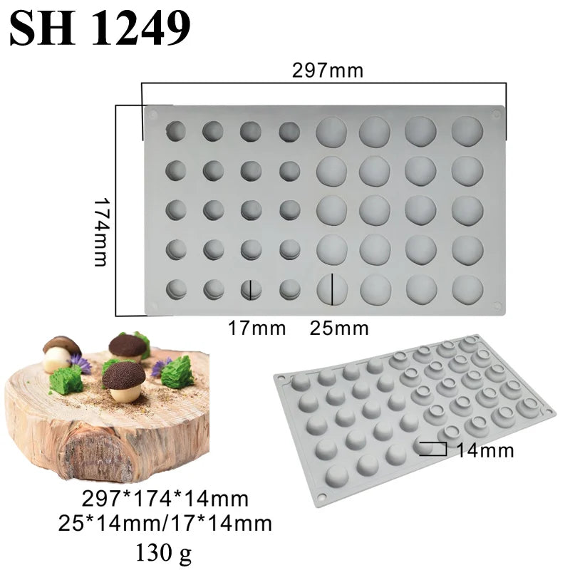 35-Cell Silicone Candy & Chocolate Mold — Jelly, Cake, Ice Cube & Dessert Baking Tool