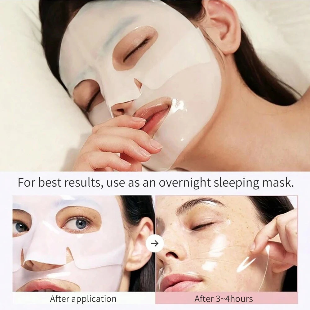 4PCS Collagen Sleeping Masks – Hydrating, Moisturizing & Whitening for Smooth, Translucent Skin