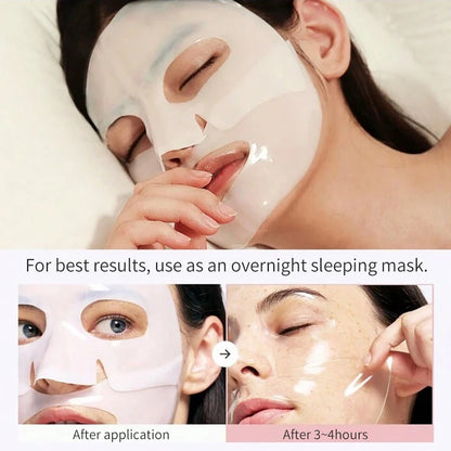 4PCS Collagen Sleeping Masks – Hydrating, Moisturizing & Whitening for Smooth, Translucent Skin