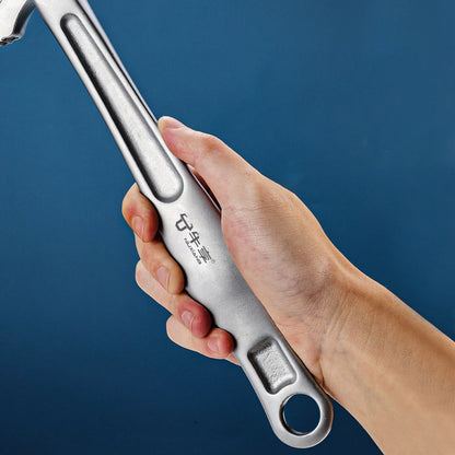 Crab Claw Wrench - Heavy-Duty Adjustable Self-Locking Ratchet Tool for Auto, Motorcycle & Pipe Repair