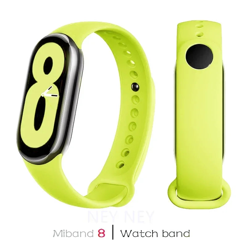 Waterproof Silicone Sport Strap for Xiaomi Mi Band 8/9 NFC – Replacement Smartwatch Bracelet