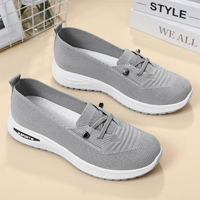Women’s 2025 Breathable Mesh Casual Sneakers – Chunky Sole Lightweight Fashion Shoes with Free Shipping