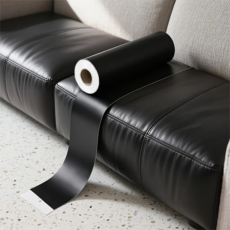Large PU Leather Repair Patch Roll - Self-Adhesive Faux Leather Repair Tape for Sofa & Car Seats