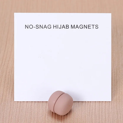 WLP Magnetic Hijab Clips - Solid Color Round Strong Magnet Pins for Silk Scarves Shawls Turban Accessories