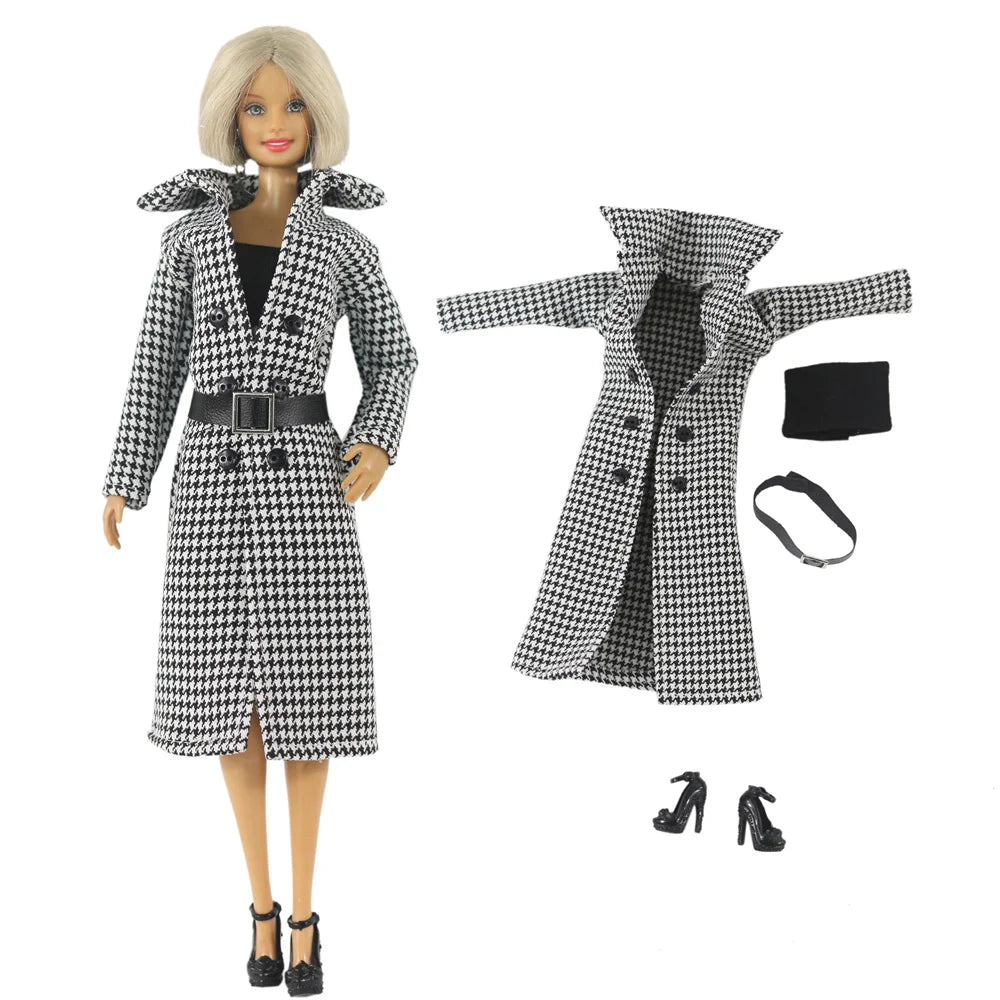 1:6 Scale Doll Clothes Set – Dress Outfit for 11.5-inch (30cm) Dolls, Multiple Styles for Girls’ Gifts