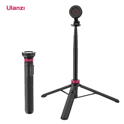 Ulanzi MT-84 Selfie Stick Magnetic Tripod - 1.53M, Wireless Bluetooth Remote, Phone Extension for Live Streaming & Vlogs