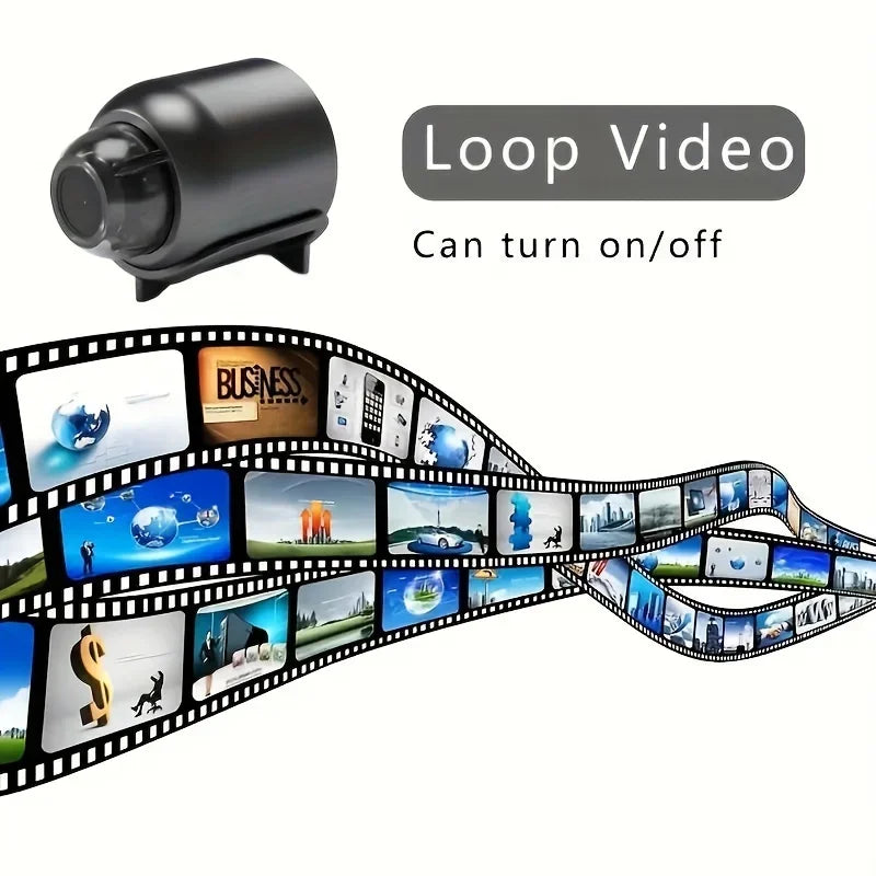 1080P HD Mini WiFi Camera – Indoor Security Surveillance, Baby Monitor with Night Vision, Audio & Video Recorder
