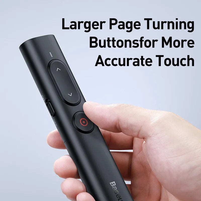 Baseus Wireless Presenter with USB Pointer - Infrared Remote Control Pen for Projector Powerpoint Slide and PPT Page Turning