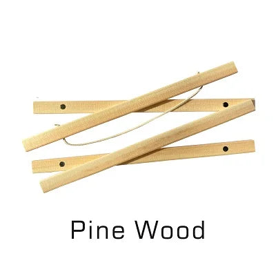 Teak Pine Wood Magnetic Poster Frame - 21–100cm Canvas Art Hanger for Photos, Paintings & Posters