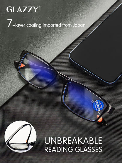 Ultralight Reading Glasses – Anti Blue-Light Presbyopic Eyewear for Hyperopia +1.0 to +4.0