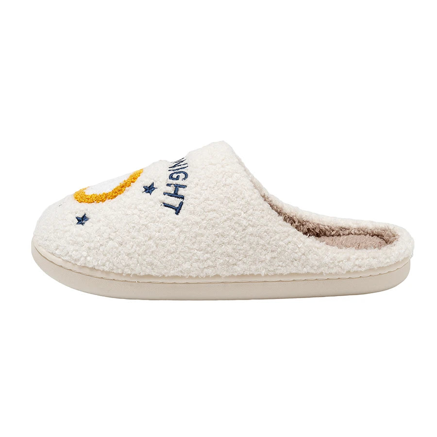 Meet Me At Midnight Slippers: Taylor Style Cozy Comfort Embroidered Slides - Soft Houseshoes for TS Swifties Music Tour