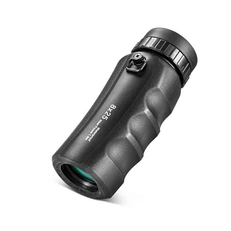 8x25 / 10x25 Mini Monocular Telescope - HD Waterproof Compact Pocket Scope for Hiking, Travel & Outdoor Viewing
