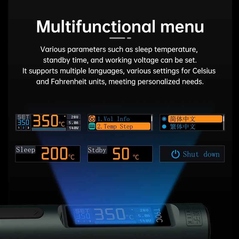 ALIENTEK T90 Soldering Iron – 140W High-Precision Temperature Control 80-450℃ Professional Repair Tool