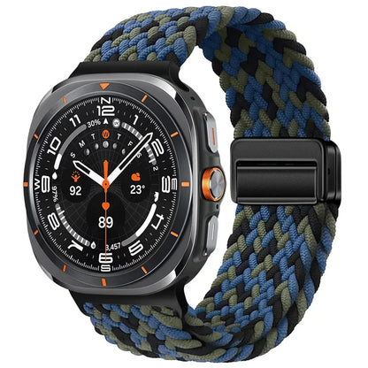 Magnetic Nylon Strap for Samsung Galaxy Watch Ultra 47mm – Adjustable Loop Bracelet Band Accessory