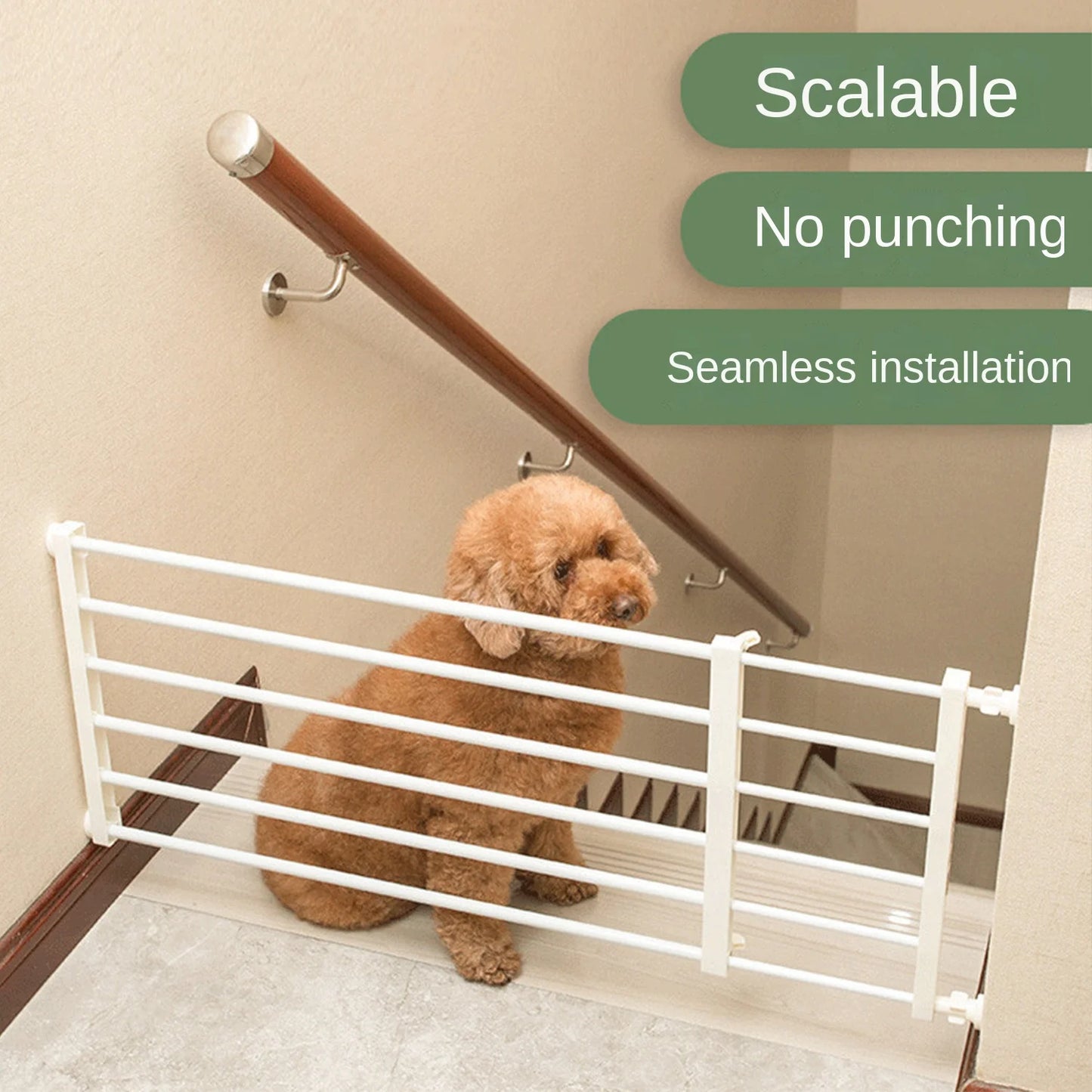 Pet Fence Barrier Gate — Indoor Safety Fence for Small & Medium Dogs, Prevents Pets from Entering Rooms