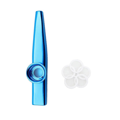 Golden Aluminum Kazoo - Membrane Diaphragm Musical Instrument for Beginners & Performers