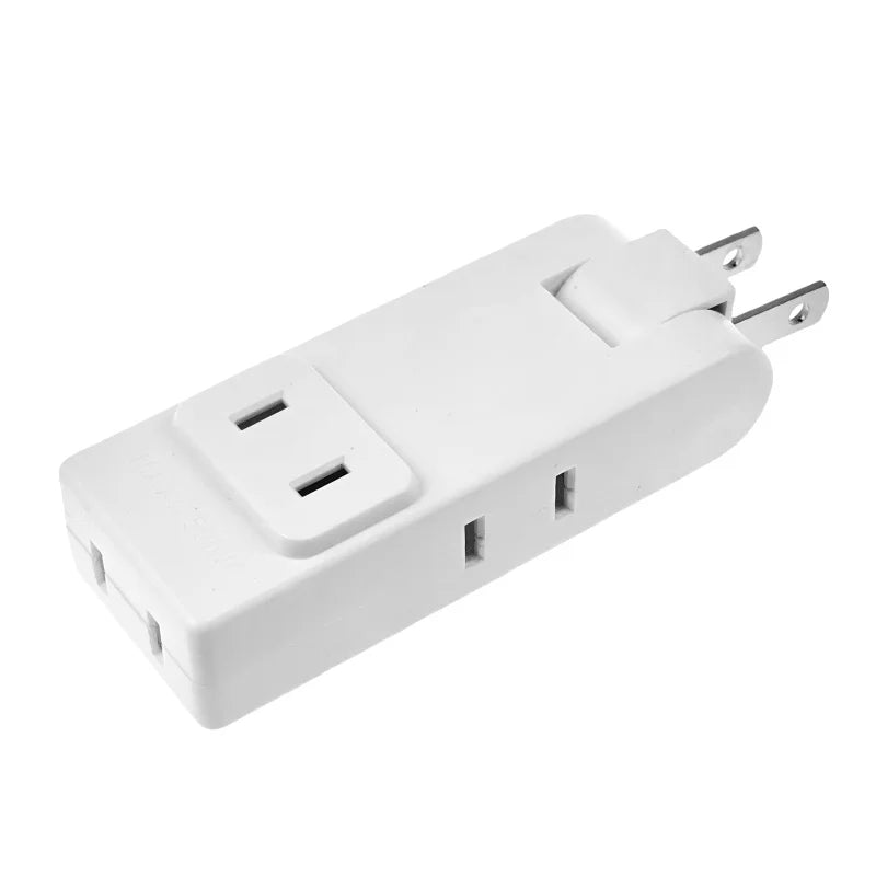 4-in-1 US Wall Outlet Extension Adapter - 180° Rotating Plug for Travel and Portable Power Use in Mexico and Canada
