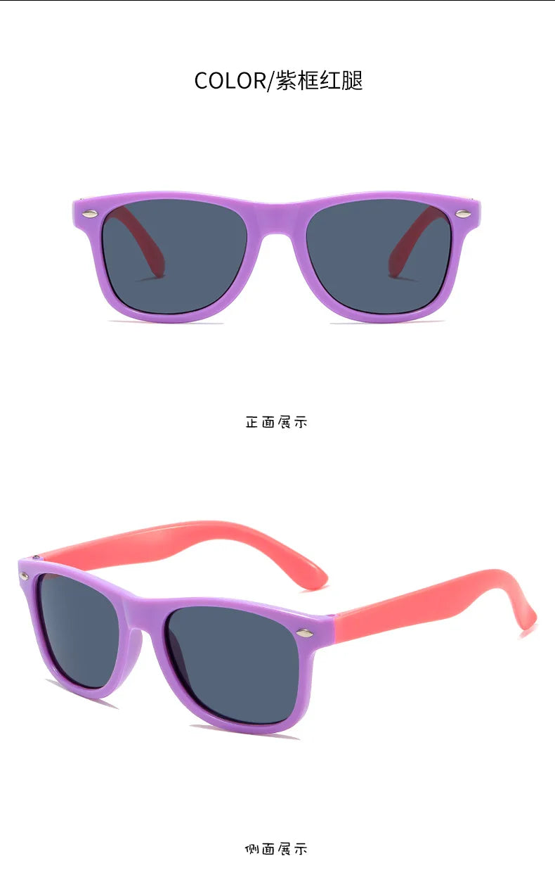 Children’s Colorful Sunglasses – UV Resistant Summer Shades for Boys & Girls